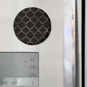 Luxuriöse goldene islamische geometrische Muster M Magnet