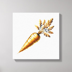 Luxuriöse goldene Karotte Leinwanddruck