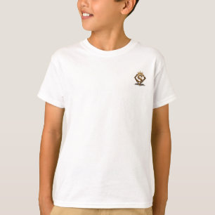 Luxuriöse goldene Letter S Krone Diamant Monogramm T-Shirt