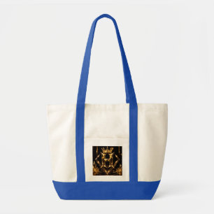 Luxuriöse goldene Letter S Krone Diamant Monogramm Tragetasche