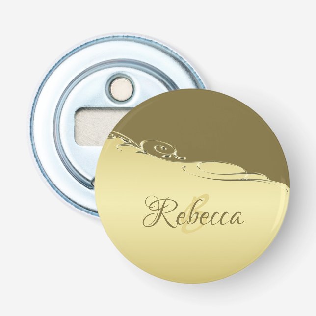 Luxuriöse goldene Metall dekoriert auf militärisch Flaschenöffner (Vorderseite)