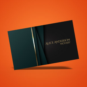 Luxuriöse goldene Notarkarte Visitenkarte