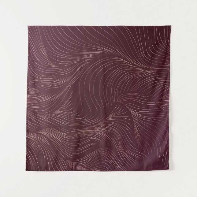 Luxuriöse goldene Tapete. Art Deco Muster. Vintag Wandteppich (Vorderseite)