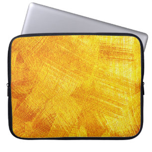 Luxuriöse goldene Textur, abstrakter Hintergrund. Laptopschutzhülle