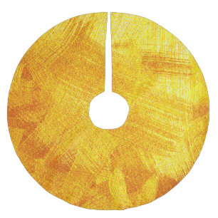 Luxuriöse goldene Textur, abstrakter Hintergrund. Polyester Weihnachtsbaumdecke