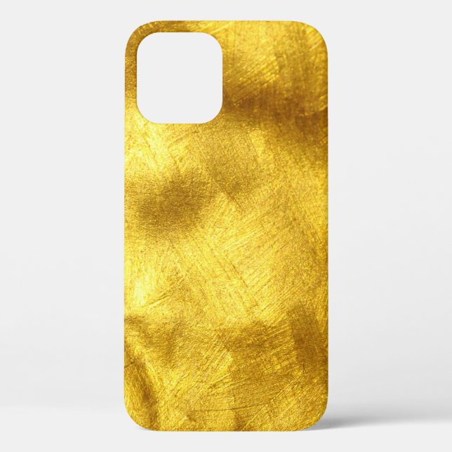 Luxuriöse goldene Texturdesign Case-Mate iPhone Hülle (Rückseite)