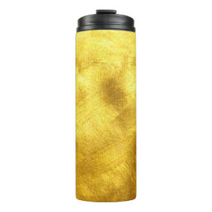 Luxuriöse goldene Texturdesign Thermosbecher