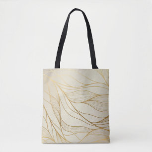 Luxuriöse Goldene Waves: Vintages Premium-Design