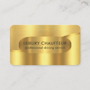 Luxuriöse Goldwellen-Schichten-Chauffeur Visitenkarte