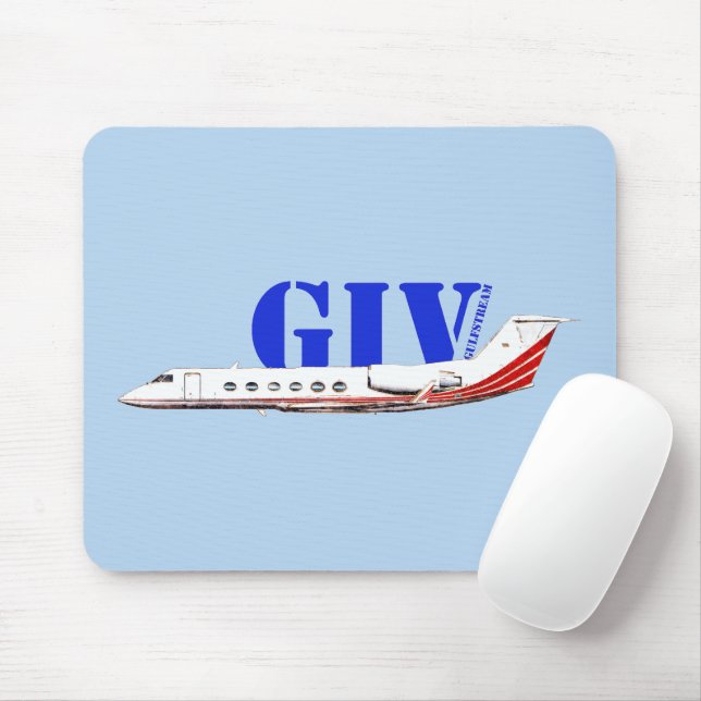 Luxuriöse Gulfstream IV Private Jet Mousepad (Mit Mouse)