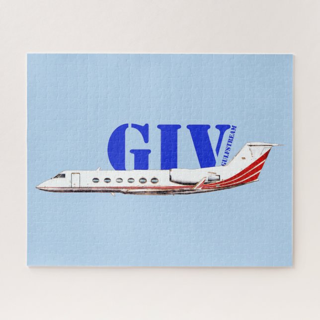Luxuriöse Gulfstream IV Private Jet Puzzle (Horizontal)