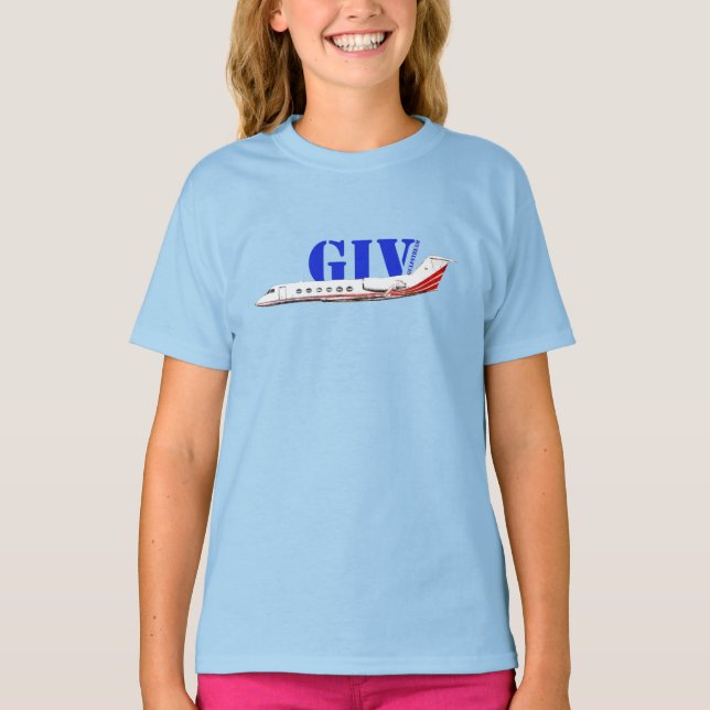 Luxuriöse Gulfstream IV Private Jet T-Shirt (Vorderseite)