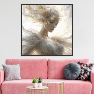 Luxuriöse himmlische feminine Kunst Leinwanddruck