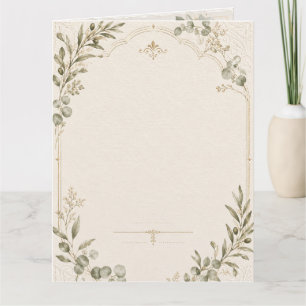Luxuriöse Hochzeitseinladung – Minimalistischer El Karte