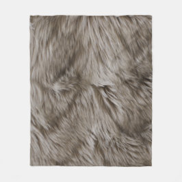 Luxuriöse Imitate Fur Print Beige Tan Mink Tierhaa Fleecedecke