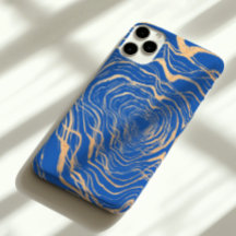 luxuriöse Imitate kühlem Gelbgoldring in königsbla