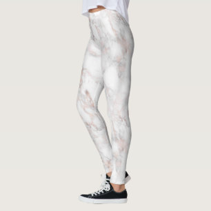 Luxuriöse Imitate Rose-Gold Marmor Leggings