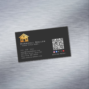 Luxuriöse Immobilien-Magnetdesigns Magnetische Visitenkarte