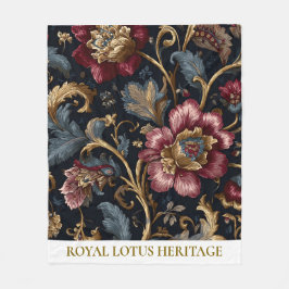 Luxuriöse indische Blumen-Fleece-Decke Vintage Roy Fleecedecke