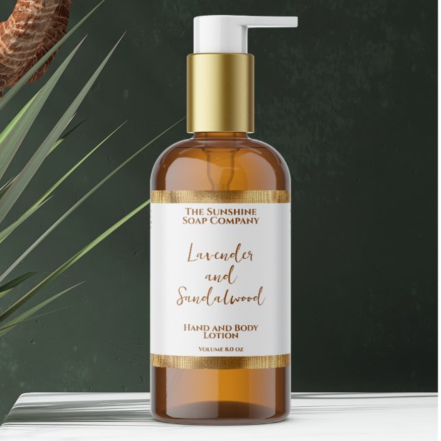 Luxuriöse Kosmetik mit weißer und goldener Folie F Rechteckiger Aufkleber (Von Creator hochgeladen)