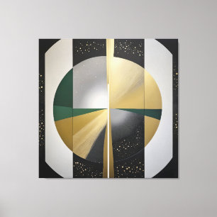Luxuriöse kosmische Geometrie Leinwanddruck