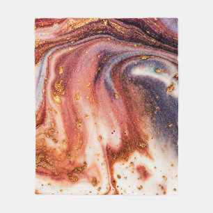 Luxuriöse Kunst im orientalischen Stil. Goldener S Fleecedecke