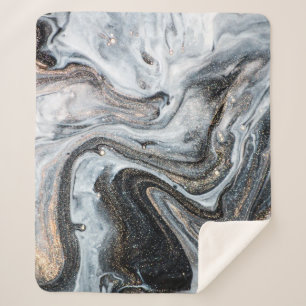 Luxuriöse Kunst im orientalischen Stil. Goldener S Sherpadecke