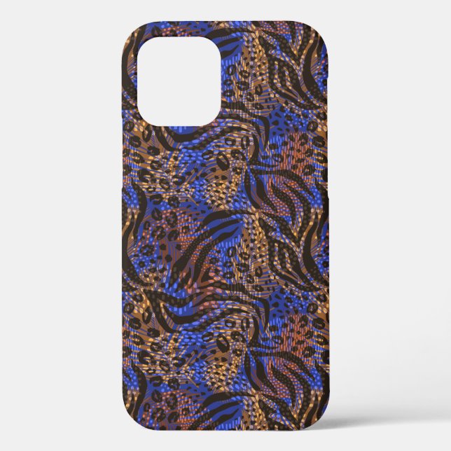 Luxuriöse Leopard- und Zebra-Druckmuster Case-Mate iPhone Hülle (Rückseite)