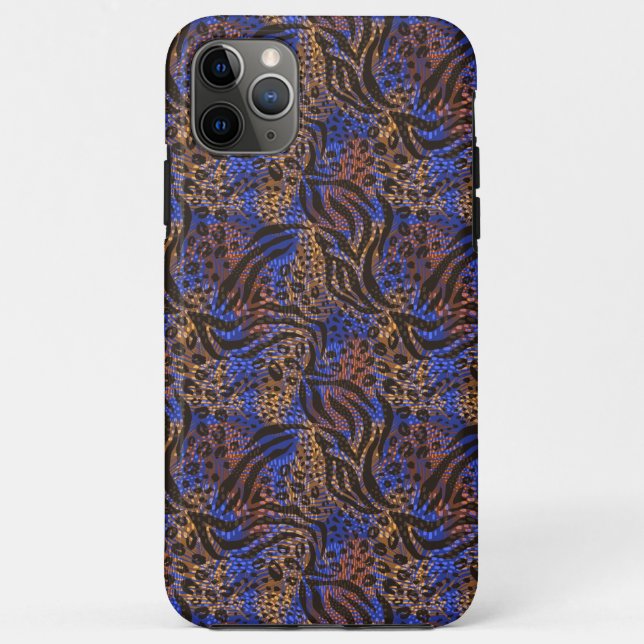 Luxuriöse Leopard- und Zebra-Druckmuster Case-Mate iPhone Hülle (Rückseite)