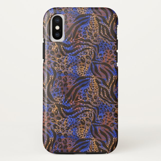 Luxuriöse Leopard- und Zebra-Druckmuster Case-Mate iPhone Hülle (Rückseite)