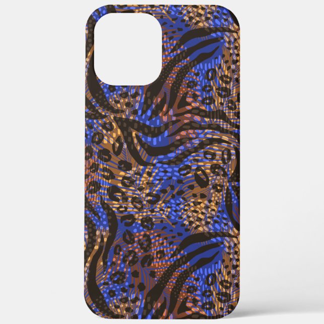 Luxuriöse Leopard- und Zebra-Druckmuster Case-Mate iPhone Hülle (Rückseite)