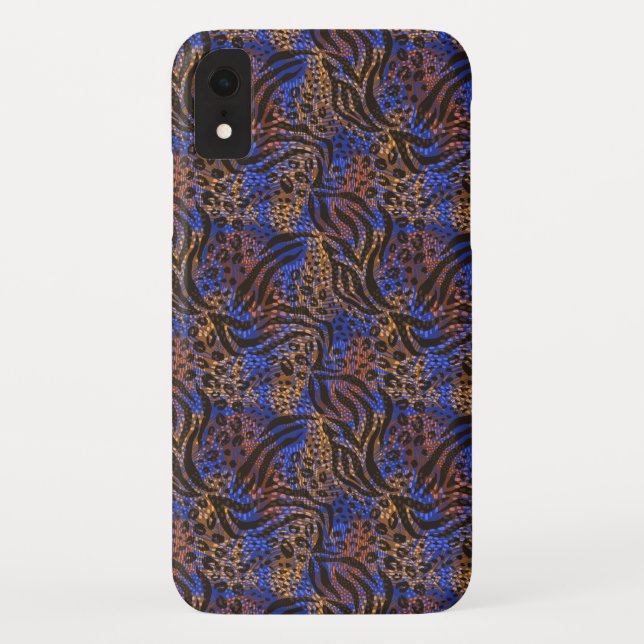 Luxuriöse Leopard- und Zebra-Druckmuster Case-Mate iPhone Hülle (Rückseite)