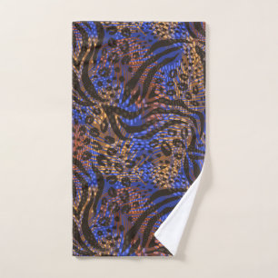 Luxuriöse Leopard- und Zebra-Druckmuster Handtuch