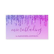 Luxuriöse Lila Glitzer Sparkle Microblading