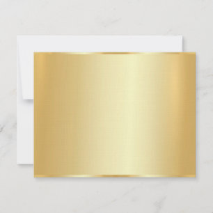 Luxuriöse Linen Imitate Gold Blank Template Elegan Mitteilungskarte