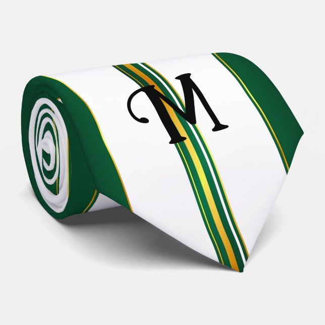 Luxuriöse Linen Trendy Green Gold Texture Collecti Krawatte (Gerollt)