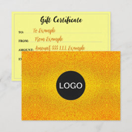 Luxuriöse Markenlogos, elegantes Goldenes Geschenk