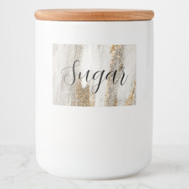 Luxuriöse Marmor Gold blickt weiß und grau Lebensmitteletikett