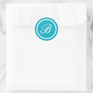 Luxuriöse maßgeschneiderte Monogramm-Hochzeitsaufk Runder Aufkleber