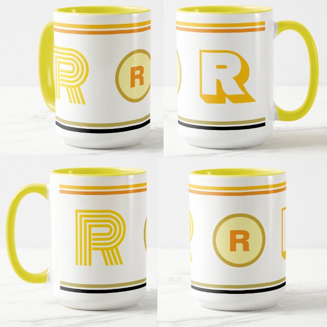 Luxuriöse Mit Monogramm Erstkaffee Tasse Geschenk (Luxury monogrammed coffee mug
)