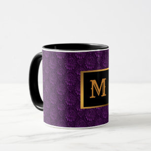 Luxuriöse Mit Monogramm Lila Tasse
