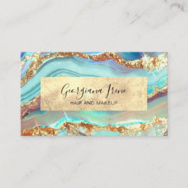 Luxuriöse moderne Abstrakte Imitate Agate Marble A Visitenkarte