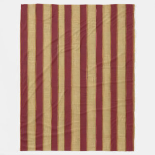 Luxuriöse moderne Burgundy Gold Linen Collection Fleecedecke