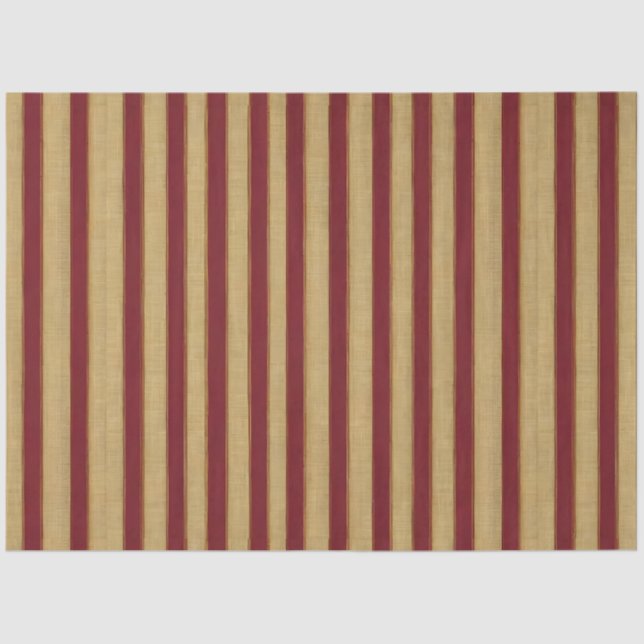 Luxuriöse moderne Burgundy Gold Linen Collection Seidenpapier (Vorderseite)