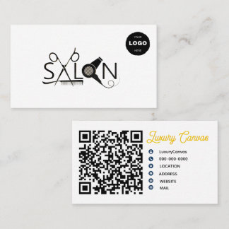 Luxuriöse, moderne QR Code Beauty Business Card Visitenkarte