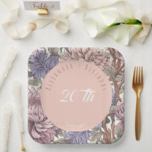 Luxuriöse moderne, stilvolle und florale Geburtsta