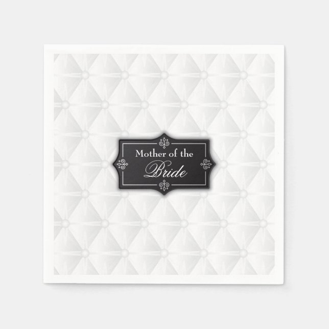 Luxuriöse Mutter der Braut Hochzeit | Napkin Serviette (Vorderseite)