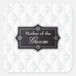 Luxuriöse Mutter des Groom Wedding Sticker Siegel