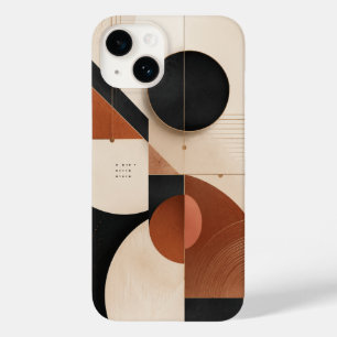 Luxuriöse neutrale geometrische Ästhetik Case-Mate iPhone 14 Hülle