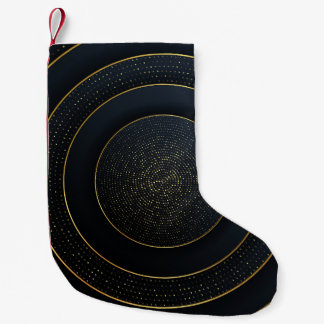 Luxuriöse Papier schneiden: Golden Gradient. Kleiner Weihnachtsstrumpf
